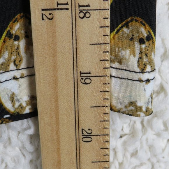 JM Collection* Women's Long Sleeve Boat Neck Straight Hem BOHO Blouse~Size Large - Picture 9 of 10